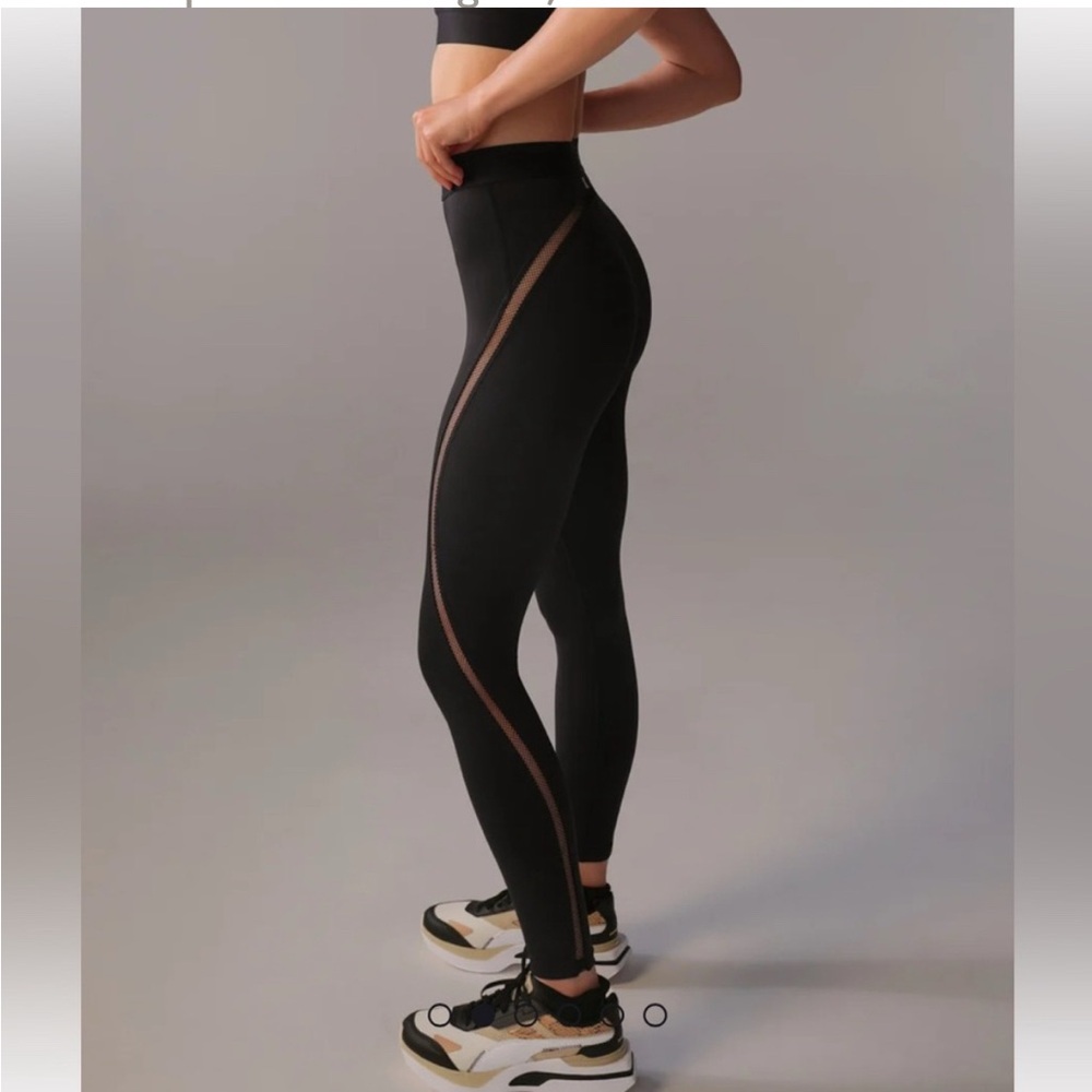 Savage x Fenty Black high‎ waisted  leggings with trim Small
